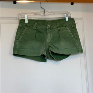 7 for all Mankind Green shorts